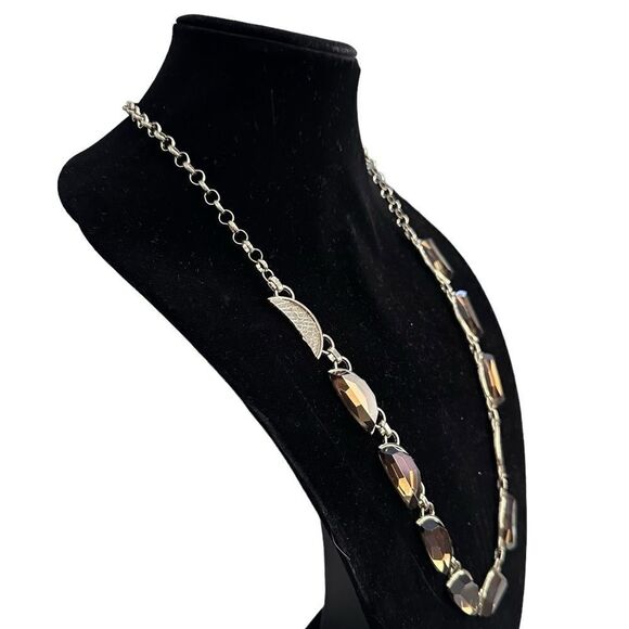 NWT Coldwater Creek Cresent Fashion Necklace - Picture 3 of 6